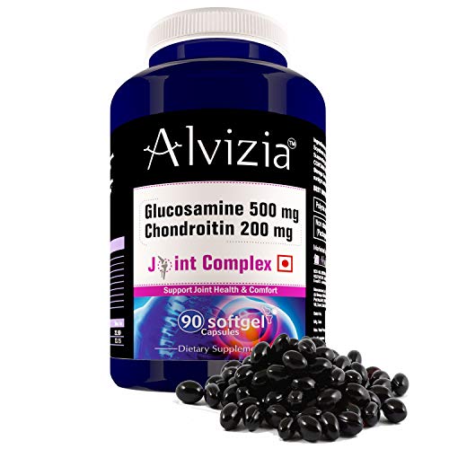 Alvizia Glucosamine Chondroitin, Supports Healthy Joints, Cartilage and Connective Tissue (90 Softgel capsules) Alvizia Glucosamine Chondroitin, Supports Healthy Joints, Cartilage and Connective Tissue (90 Softgel capsules)