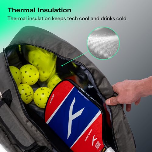 Image of HUNDRED Pickle Pack Pickleball Kit Bag | Spacious Paddle Sports Kit Bag with Large Compartment for Paddles, Shoes & Gear - Ideal for Sports, Gym & Travel | Unisex Design