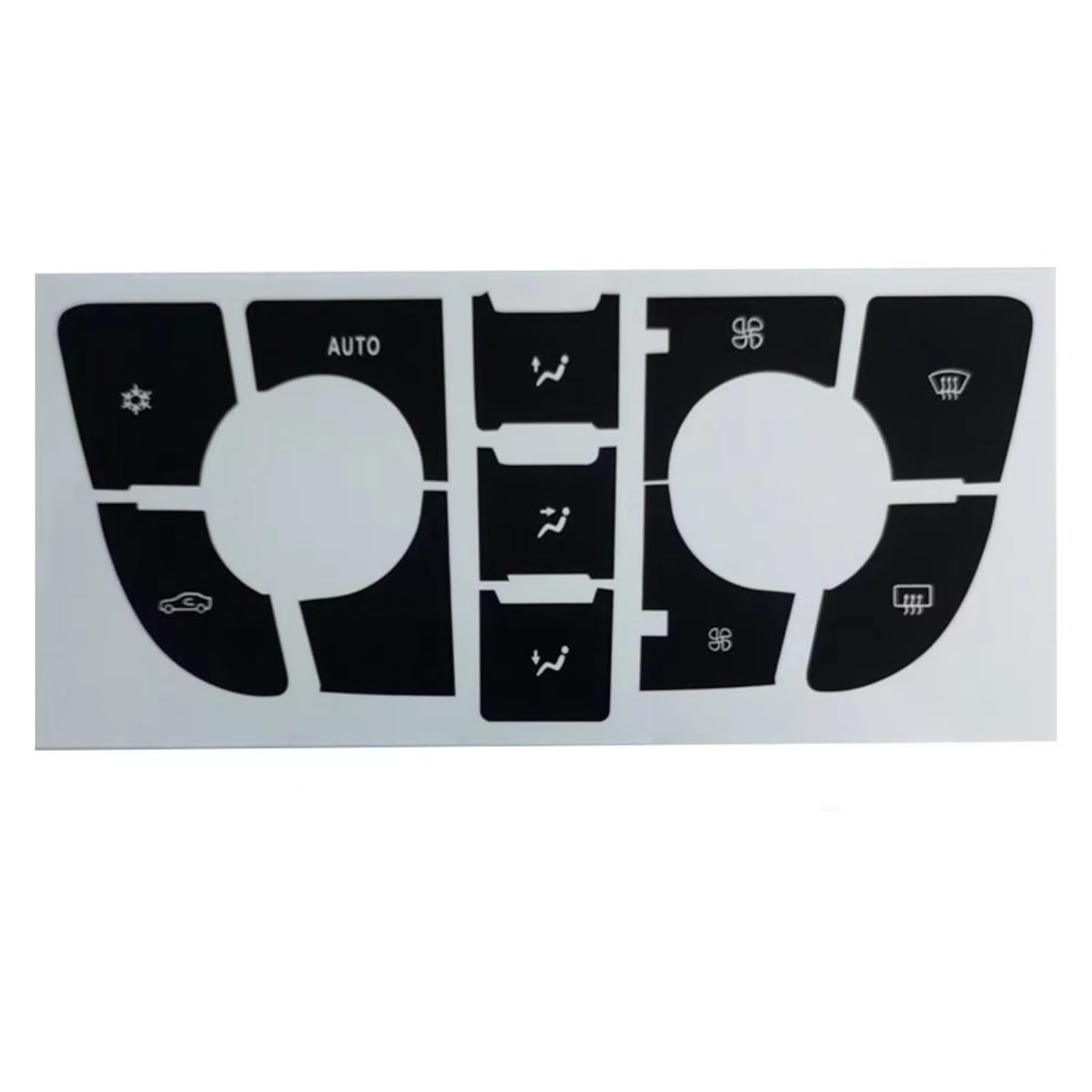 Car Button Stick Compatible with Opel for Astra J 2009 2010 2011 2012 2013 2014 2015 Conditioning Panel Climate Controller CD Radio Control Panel Car Button Repair Sticker(A)