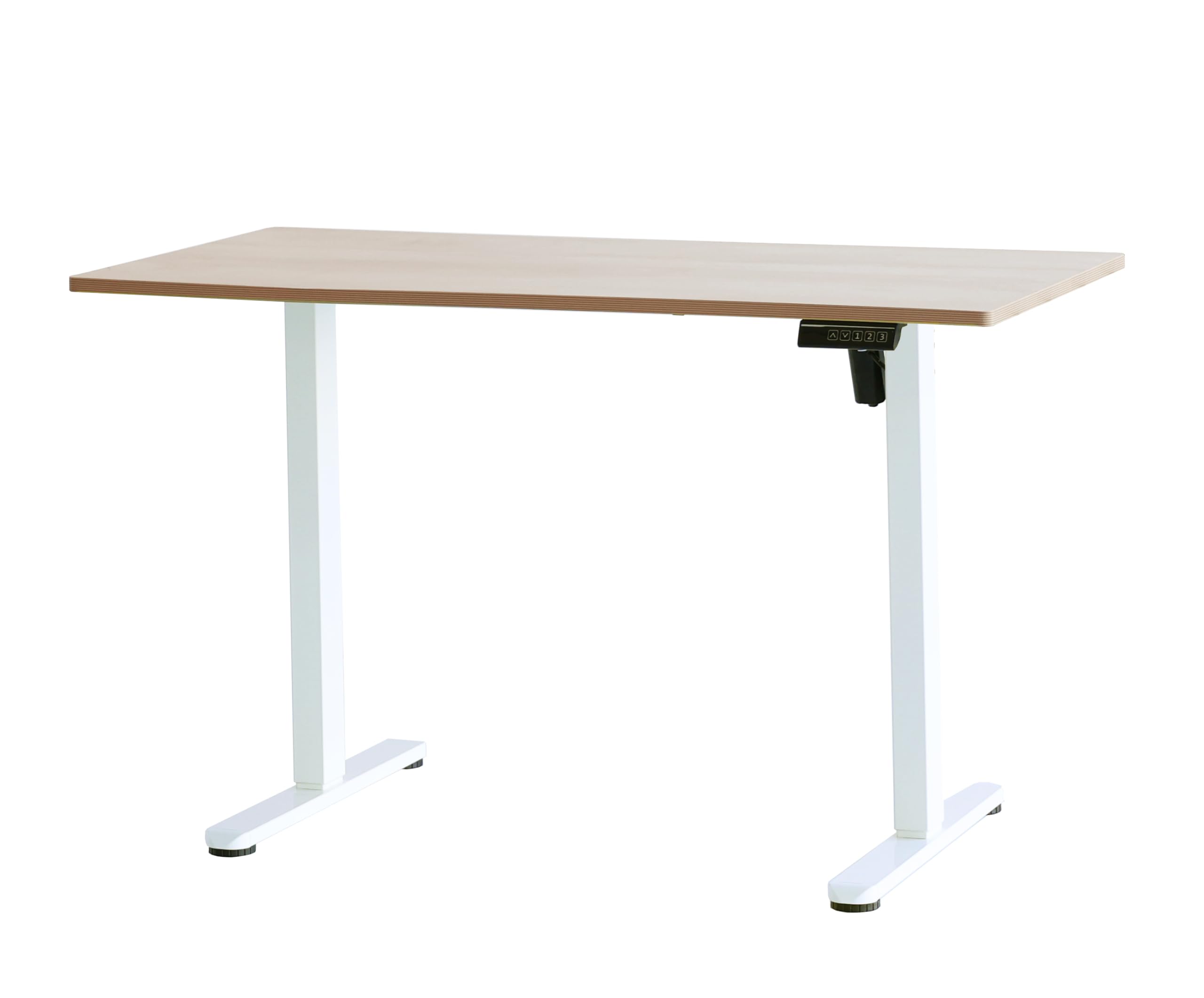 【本日セール最終】電動 昇降式デスク ロータイプ 高さ調節 （ナチュラル木目調） 本日セール最終】電動 昇降式デスク ロータイプ 高さ調節