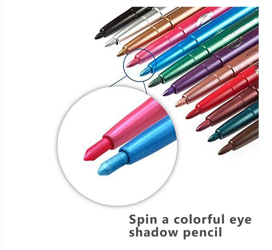 Set Kit 12 lápices para ojos, cejas y labios retráctiles miniatura 7