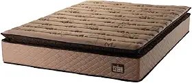 Colchão Casal Queen Espuma D33 Pillow Top Van Gogh Marrom Hellen - Suporta Até 120 Kg Por Pessoa (MARROM)