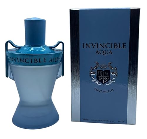 MCH BEAUTY LLC Invincible Platinum Men's Cologne 3.4 Fl. Oz. Eau de Toilette Spray (Aqua)