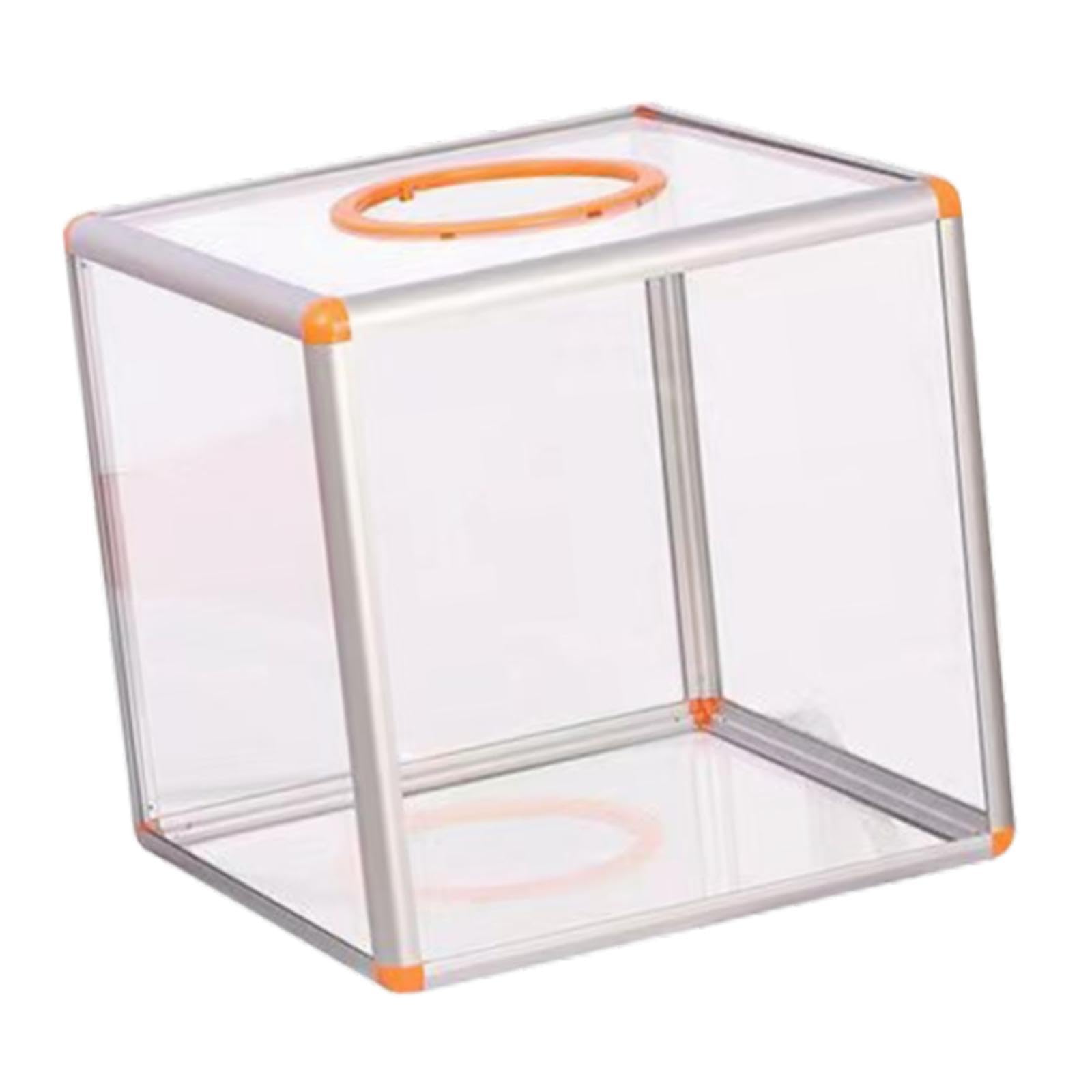 B Baosity Rifa Caja Acrílica Versátil Buzón Transparente Donaciones Gran Espacio Adecuado para Oficinas Empresariales Escuelas, Grande