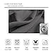 WONTEX Blackout Curtains Thermal Insulated with Grommet Room Darkening Curtains for Bedroom, 52 x 84 inch, Grey, 2 Panels
