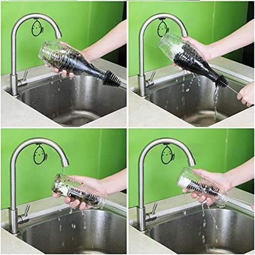 VOLUEX Flaschenbürste Reinigungsbürste, Premium Kratzfreie Reinigung Flaschenreiniger für Glasflaschen Babyflaschen… – Bild 8