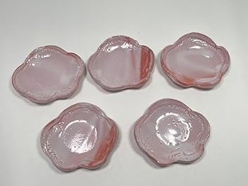 和食器】林正太郎『絵志野梅形銘々皿』5枚共箱小皿菓子皿