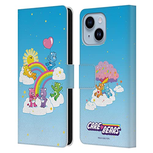 Étui portefeuille iPhone 14 Plus Care Bears parfait pour voyager léger au quotidien