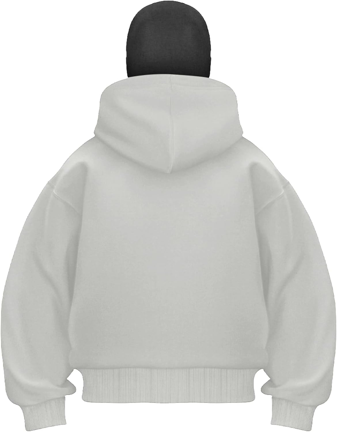 Chaos World Mens Balaclava Hoodie Double Hooded Zip Jacket Spring Hoodie For Men Windproof Streetwear - Image 2