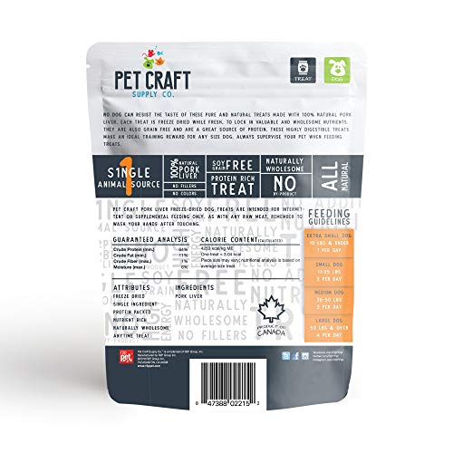 Pet Craft Supply Freeze Dried Dog Treats and Cat Treats - Naturally Wholesome Grain Free Single Animal Source Protein Rich Treats - Thumbnail 3