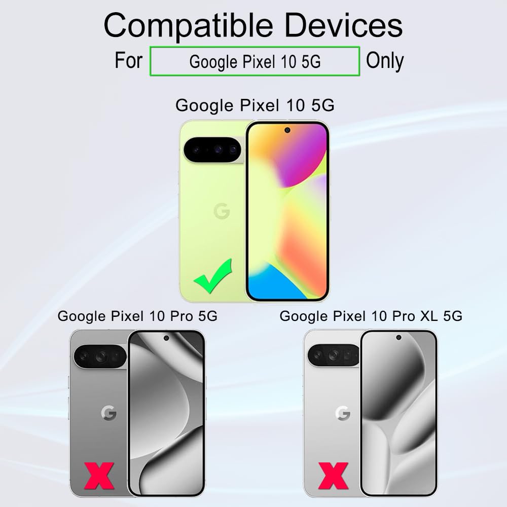 Ibywind voor Google Pixel 10 5G Screen Protector,2 pack 9H hardheid gehard glas,met 1Pc Camera Lens Protector,eenvoudig te installeren