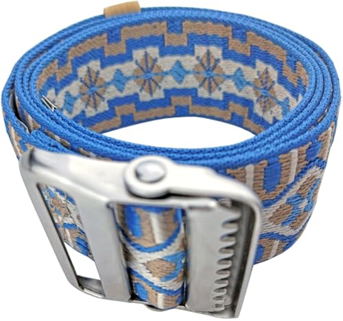 LAMBOX Gait Belt Transfer Belt with 2-inch Soft and Comfortable Jacquard Webbing for Caregivers, Seniors, Elderly, etc. (Color23, 60 Inch) - Thumbnail 5