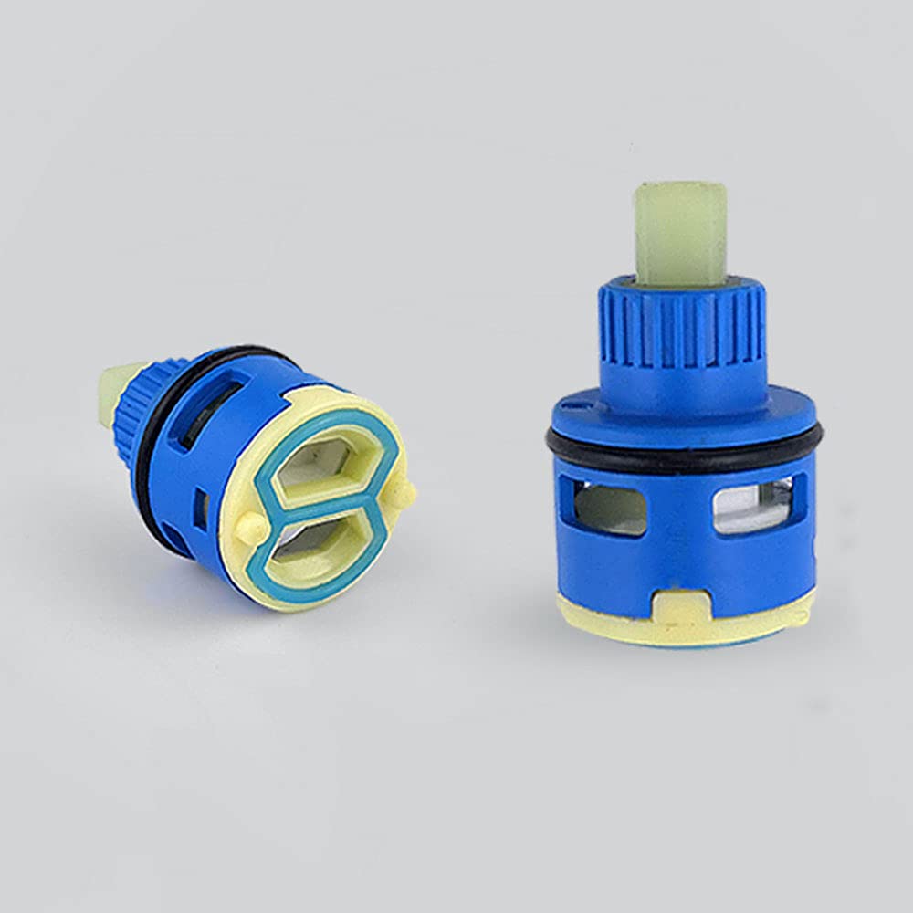 22mm Tap Cartridge Ceramic Disc Cartridge Water Mixer Tap Inner Control Faucet Valve PP Plastic Blue Practical