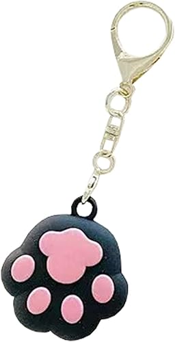Miniatura 7 de Kawaii - Funda de silicona con diseño de gato de dibujos animados compatible con Airtags Finder Location Tracker Llavero para niños y mascotas llaves