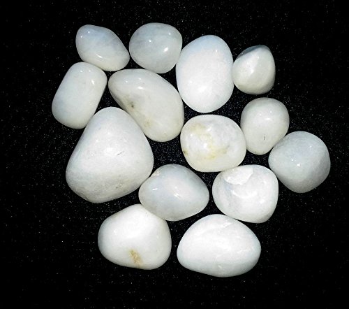 Healing Crystals India Chakra Crystals Healing Stones Natural Crystals Gemstones Spiritual Stones Reiki Healing Chakra Balancing Metaphysical Healing Polished Tumbled Stones (White Jade)