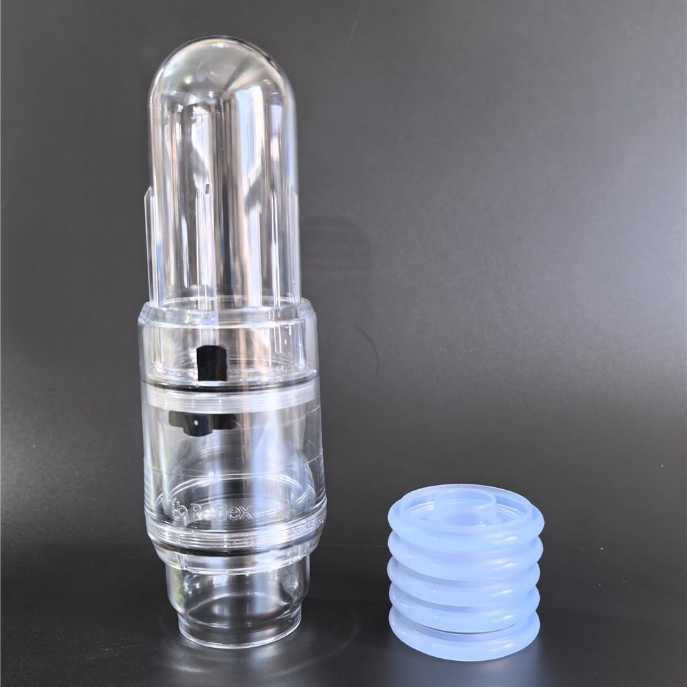 Pompe à Pénis Manuelle avec 5 Anneaux en Silicone – Vakuumpumpe pour Hommes, Stimulation de l’Érection et Allongement