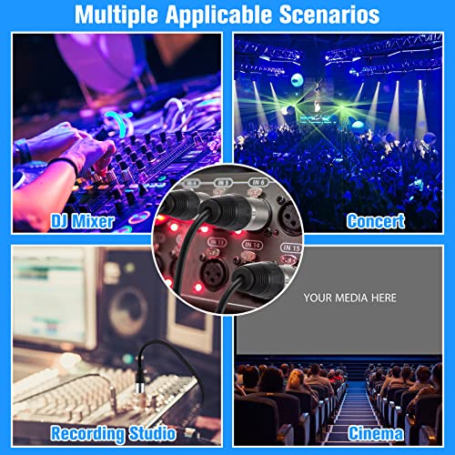 Kigeli KIGELI-888 Xlr Splitter Cable 1 Xlr Female To 2 Xlr Male Patch Y Cable Balanced Microphone Splitter Cord Audio Adaptor Xlr Y Splitter Microphone Cable thumb #4
