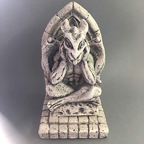 Vianaya Set mit 2 Buch-Gewächshaus mit Speisern von Paris Notre Dame – Modell Penseur und Fledermaus – große Größe 18 cm – Material Platre – Qualität Made in Frankreich
