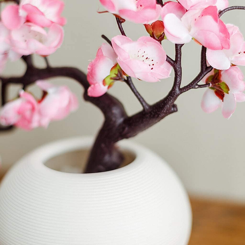 Fiori Artificiali Fiore Artificiale Fiore di pruno Studio Sala Bonsai Ornamenti Fiori Finti Ornamenti per Soggiorno in Stile Cinese Piante Artificiali in Vaso F
