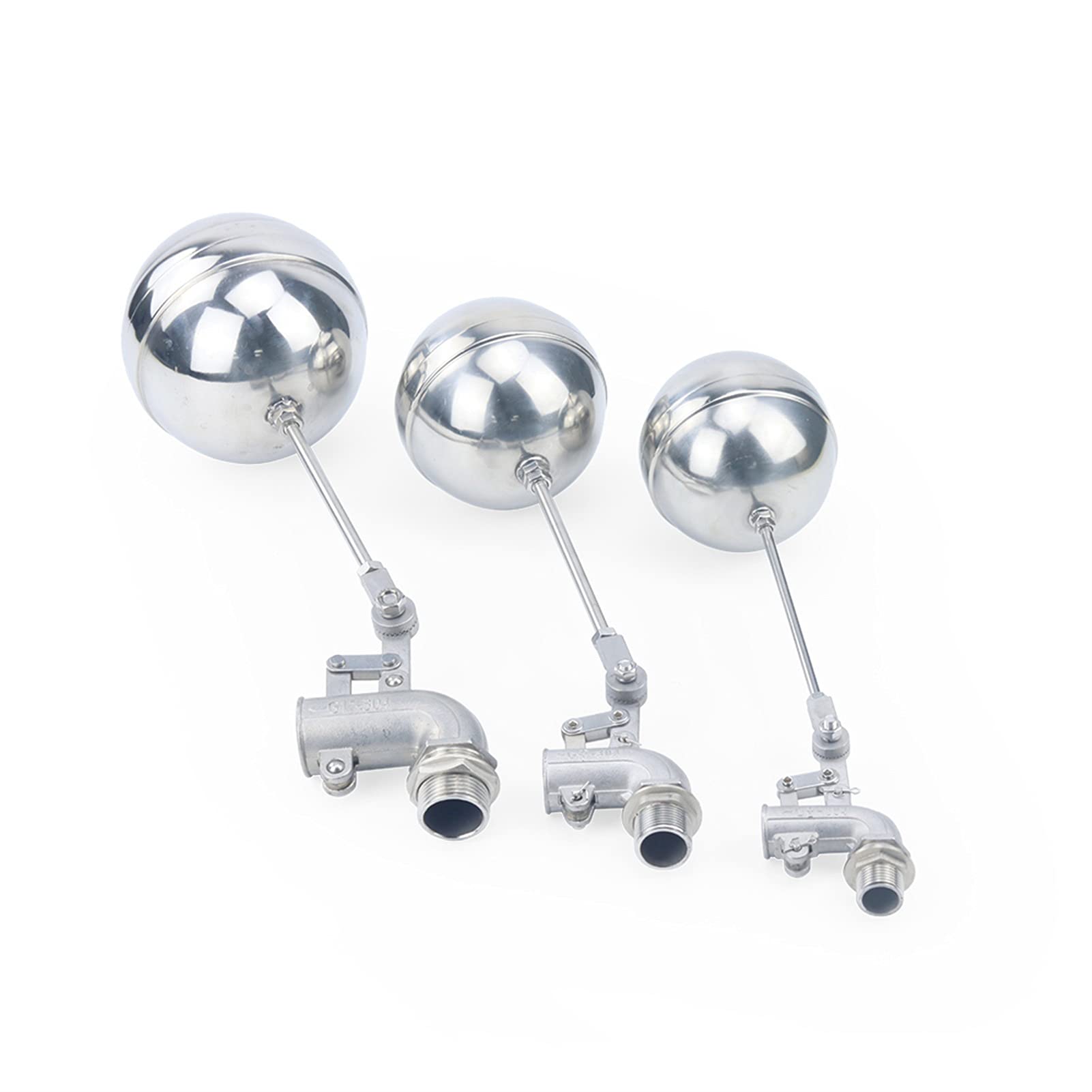 Genérico 1/2 "3/4" 1 "Acero Inoxidable 304 Válvula de Flotador Ajustable Tanque de Agua Curbow Flotante Válvula de Volante Cisterna/Expansión Accesorios para Herramientas (Specification : 3/4")