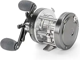 Carretilha de Pesca, Carreto de Pesca de Alto Perfil, Rácio RPM de 5,2:1, Adequado Para Áreas De Água Doce Ou Água Salgada Costeira