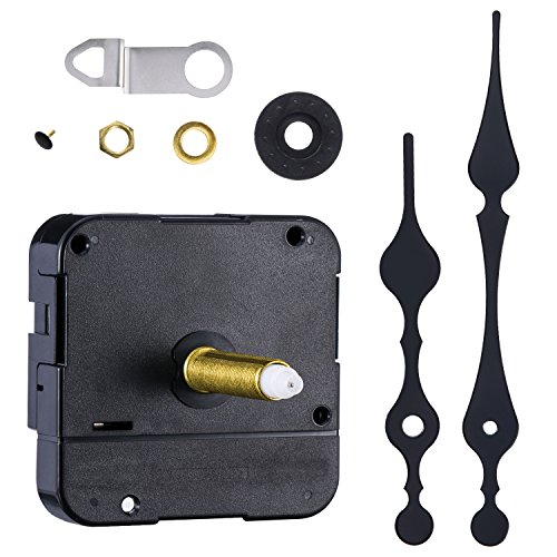 Mudder 24.6 mm/ 1.0 Inches Thread Length Long Spindle Quartz Clock Movement with 2 Hands for Dials up to 21 mm/ 0.8 Inches Thick