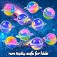 Slime Party Favors,24-Pack Galaxy Slime Balls, Stretchy, Non-Sticky, Mess-Free for Kids, Stress Relief Toys, Party Favors, and Classroom Rewards