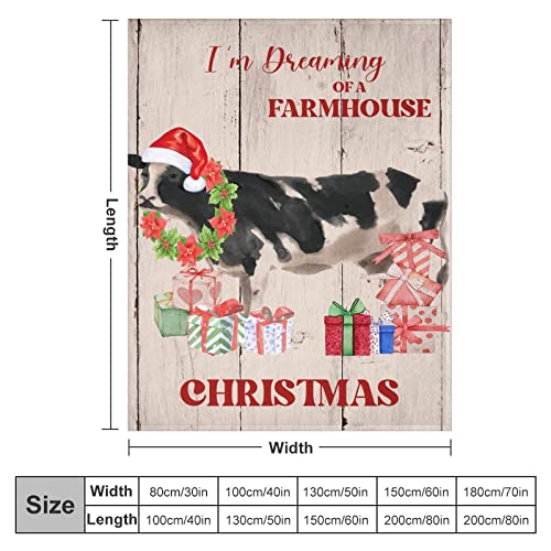 Couverture de Noël chaude et douce pour cocooning au salon