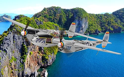 Corgi Diecast Lockheed P-38L Lightning 'Putt Putt Maru' 1:72 WWII US Military Aircraft Display Model AA36617 - Image 2