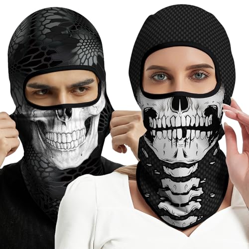 Image of M-YOUNG 4PCS Balaclava Full Face Mask Ski Mask UV Protection Cover Motorcycle Full Face Mask for Men Women