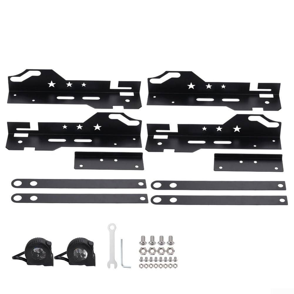 Kit di strumenti di allineamento a quattro ruote in acciaio resistente per veicoli Regolatore di livellamento pneumatici con calibrazione accurata per manutenzione auto e camion Uso professionale