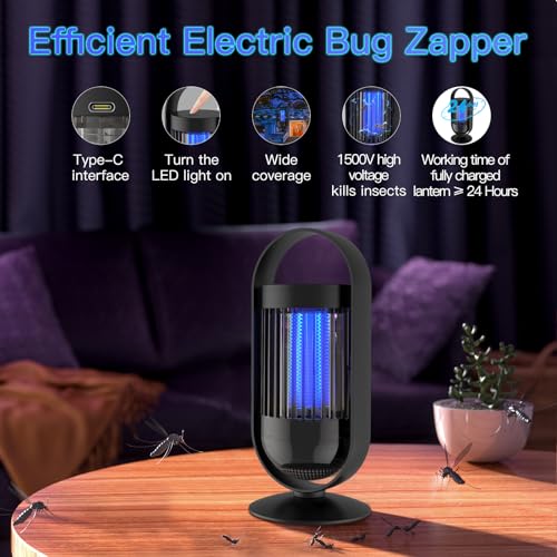 Casacasa CS-MZ-002 Bug Zapper Outdoor, Inhalation Mosquito Zapper Outdoor Indoor With Led Light, Mosquito Zapper Rechargeable Fly Killer thumb #1