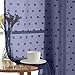 Simplebrand Polka Navy Blue Sheer Curtains 84 Inches Long 2 Panels for Living Room Bedroom, Cute Dots Jacquard Curtains Sheer, Airy & Lightweight Elegant Window Treatments Sheer, 40