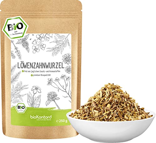 Löwenzahnwurzeltee BIO 250g | 100 % naturrein - Löwenzahnwurzel aus kontrolliert biologischem Anbau von bioKontor Cover