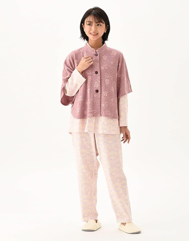 【新品】ワコール /らくラクパートナー 春夏物パジャマ（SP）№344 定価13600円 ワコール らくラクパートナー 六分袖 夏パジャマ 綿