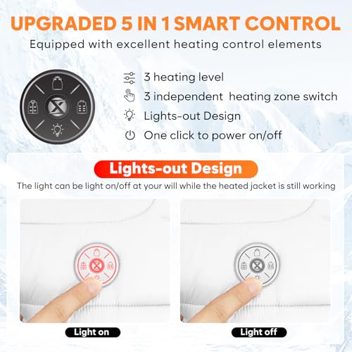 Image of Heated Vest Jacket for Women with Battery Pack Included 16000mAh for Outdoor Hunting Camping