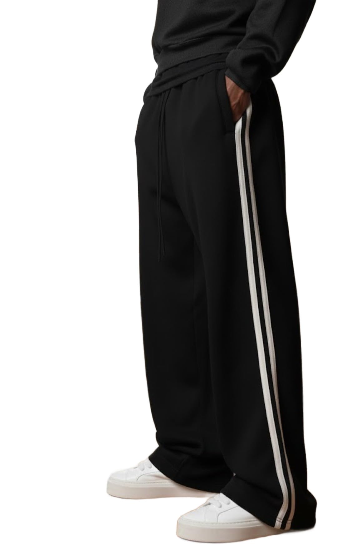 dockstreet Track Pant for Men || Baggy Fit || Track Pants || Full Elastic Jogger Track Pant || 100% Cotton-picture-16