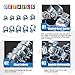 Glarks 84Pcs 10 Size Mini Fuel Injection Style Hose Clamp Assortment Kit for Diesel Petrol Pipe