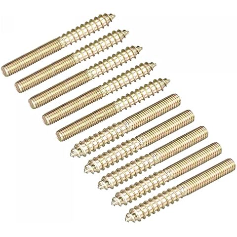 sourcing map M5x50mm Hanger Bolts, 20pcs Cover