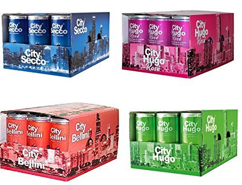 48 Dosen City gemisch Bellini,Hugo rose,Hugo und City Secco