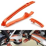 Power Parts Swingarm Chain Slider Guard Set for KTM SX SX-F XC XC-F XC-W XCF-W XW-F EXC EXC-F 125/150/250/300/350/450/500 - Replaces OEM Part A46004066000 - A46003053000
