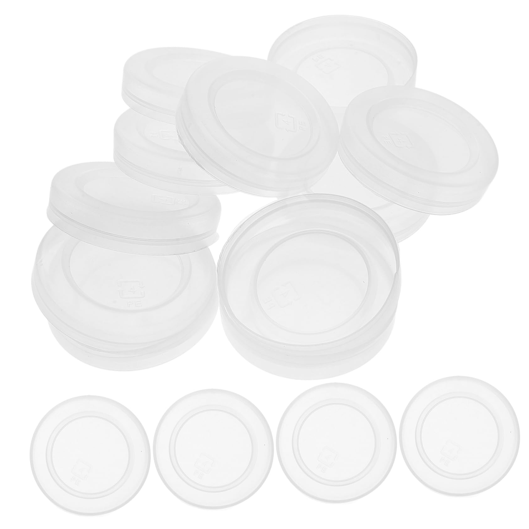 DECHOUS 30pcs Leak Bottle Caps for Home Use Reusable Juice and Milk Jar Lids Pudding Jar Sealing Covers and Design
