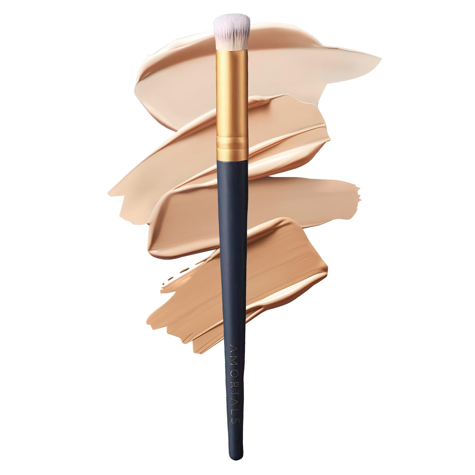 AMORTALS Concealer Brush Concealer Brush Under Eye Concealer Blending Brush Precision Face Synthetic Makeup Brush for Concealing Blending Setting with Powder Liquid Cream Cosmetics