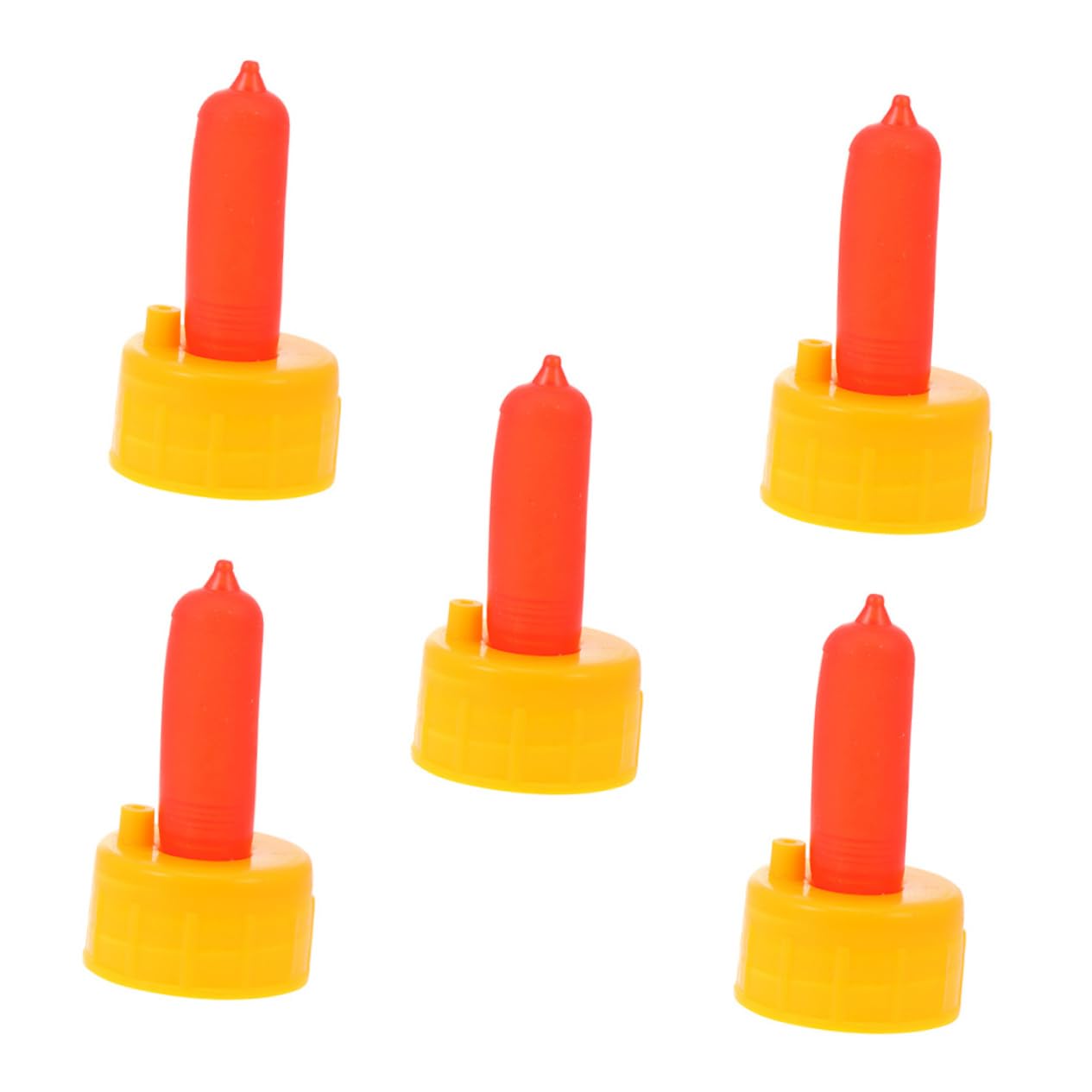 OFFSCH 5pcs Goat Pacifier Breastfeeding Lactation Nipples Balm Sizer for Flanges Ladybug Lamb Feeder Lamb Feeding Bucket Goat Milking Supplies Mama Milk Collector Red