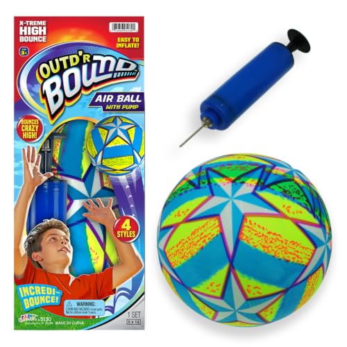 JA-RU Outd'r Bound Inflatable Bouncy Air Ball with Pump 5130 (1)