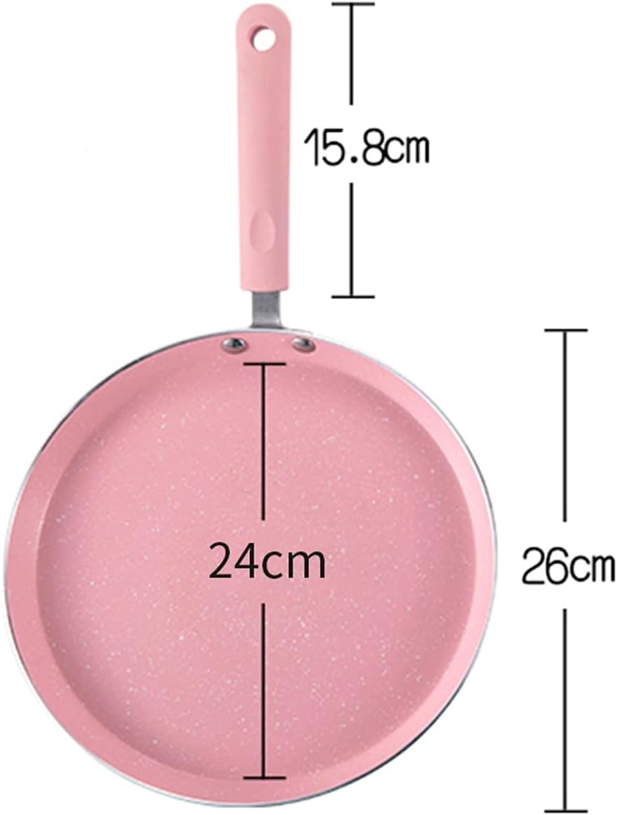 Crepe Pan,Omelette Pan,Breakfast Pot,Non-Stick Induction-Safe Crepe and Pancake Pan,Saucepan for Pancake,Crepe-24CM