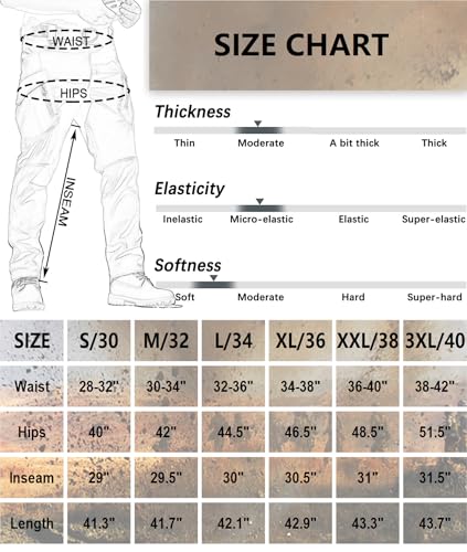 Autiwitua Men'S Tactical Cargo Pants Water Resistant Lightweight Hiking Pants Outdoor Work Pants With Multi Pockets thumb #6