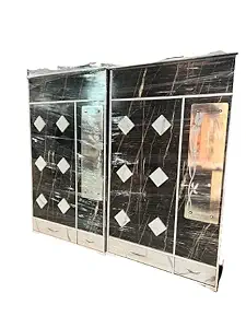 Anmol Wood Works ingle Almirah (Black, 7 X 4 S)