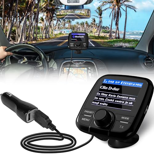 Tin-Nik DAB-389N DAB Adapter für Autoradio, FM-Transmitter für DAB+ Sender und Bluetooth-Verbindung vom Smartphone zum UKW-Radio, Bluetooth- Freisprechen und Musik Tin-Nik DAB-389N DAB Adapter für Autoradio, FM-Transmitter für DAB+ Sender und Bluetooth-Verbindung vom Smartphone zum UKW-Radio, Bluetooth- Freisprechen und Musik