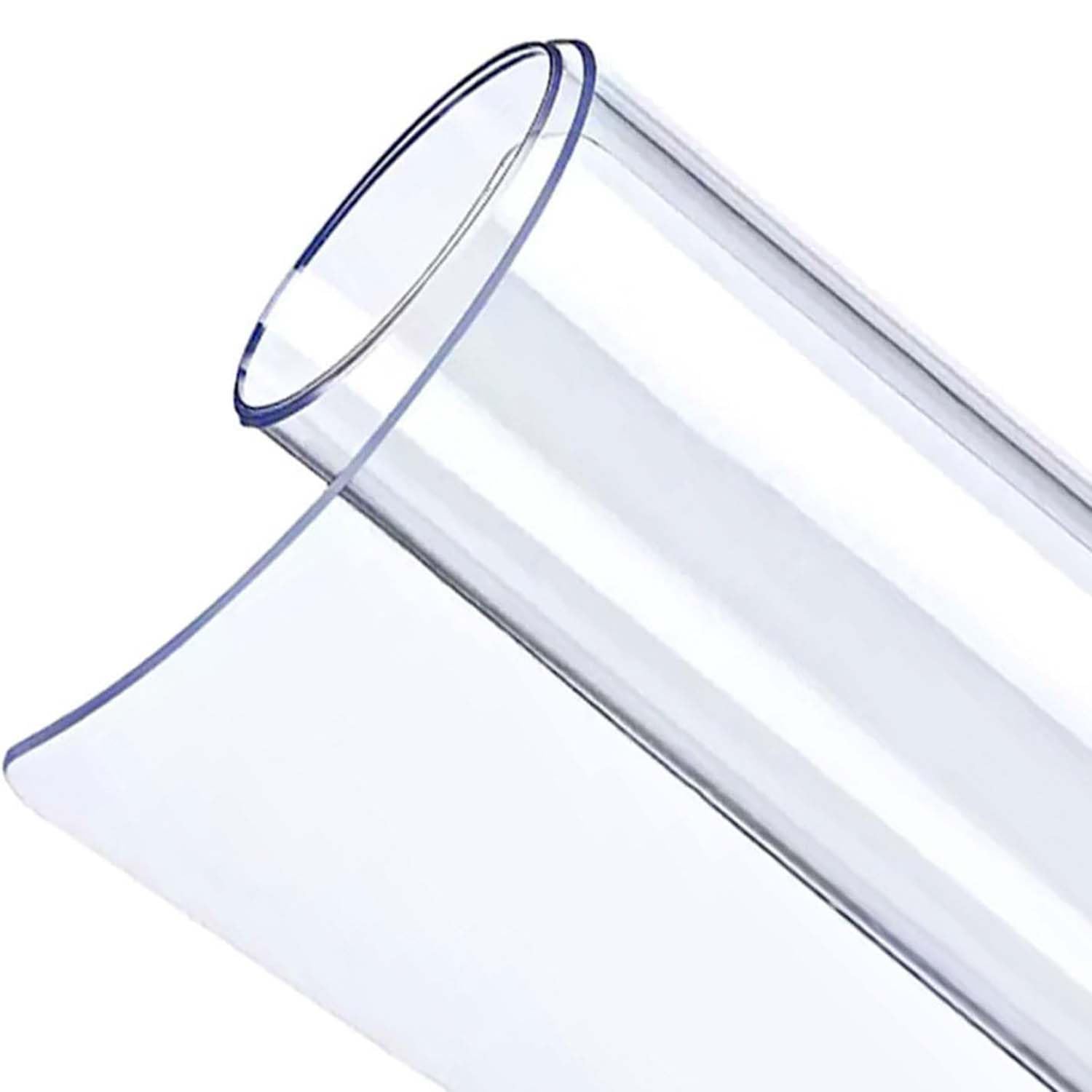 Ffsaacol Transparent Plastic Tablecloth Protector, Thick Clear Desk Mat, Table Cover Protector Waterproof/Oil-Proof, Scratch Proof and Easy Cleaning 2mm, 60x40cm/24x16in